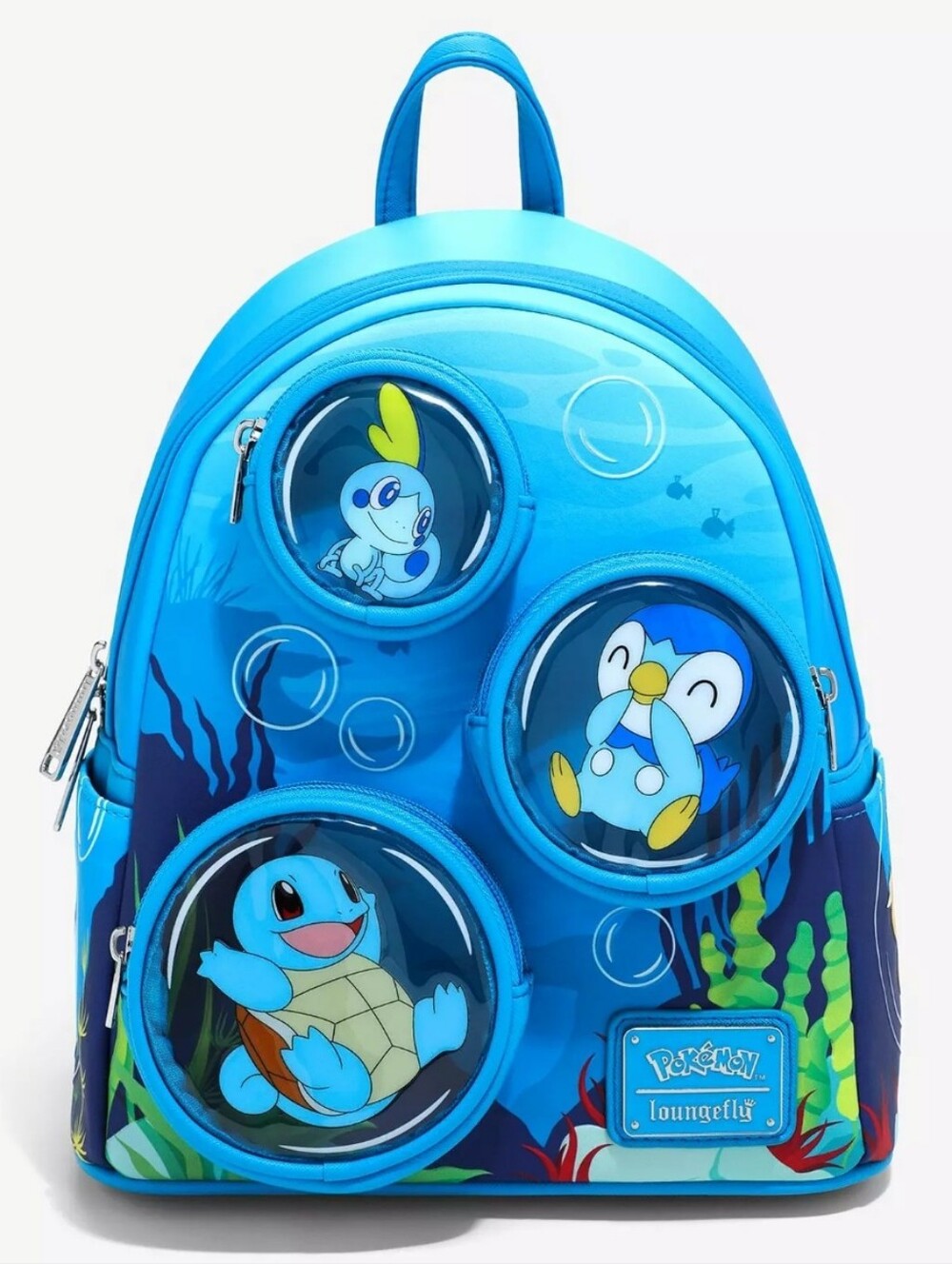 Loungefly Pokémon Squirtle Water Type Bubbles Mini Backpack